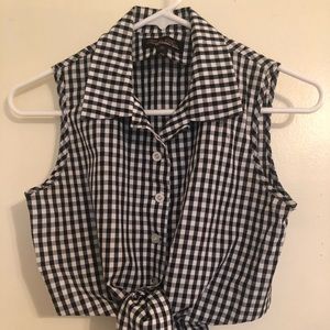 Trashy Diva Gingham Crop Top 🧺